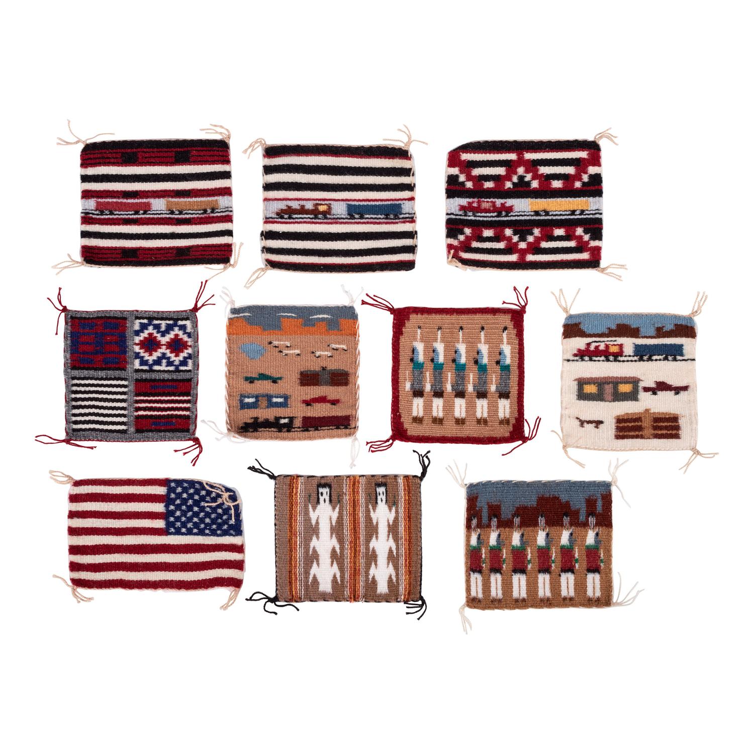 Collection of Navajo Pictorial Sampler Weavings