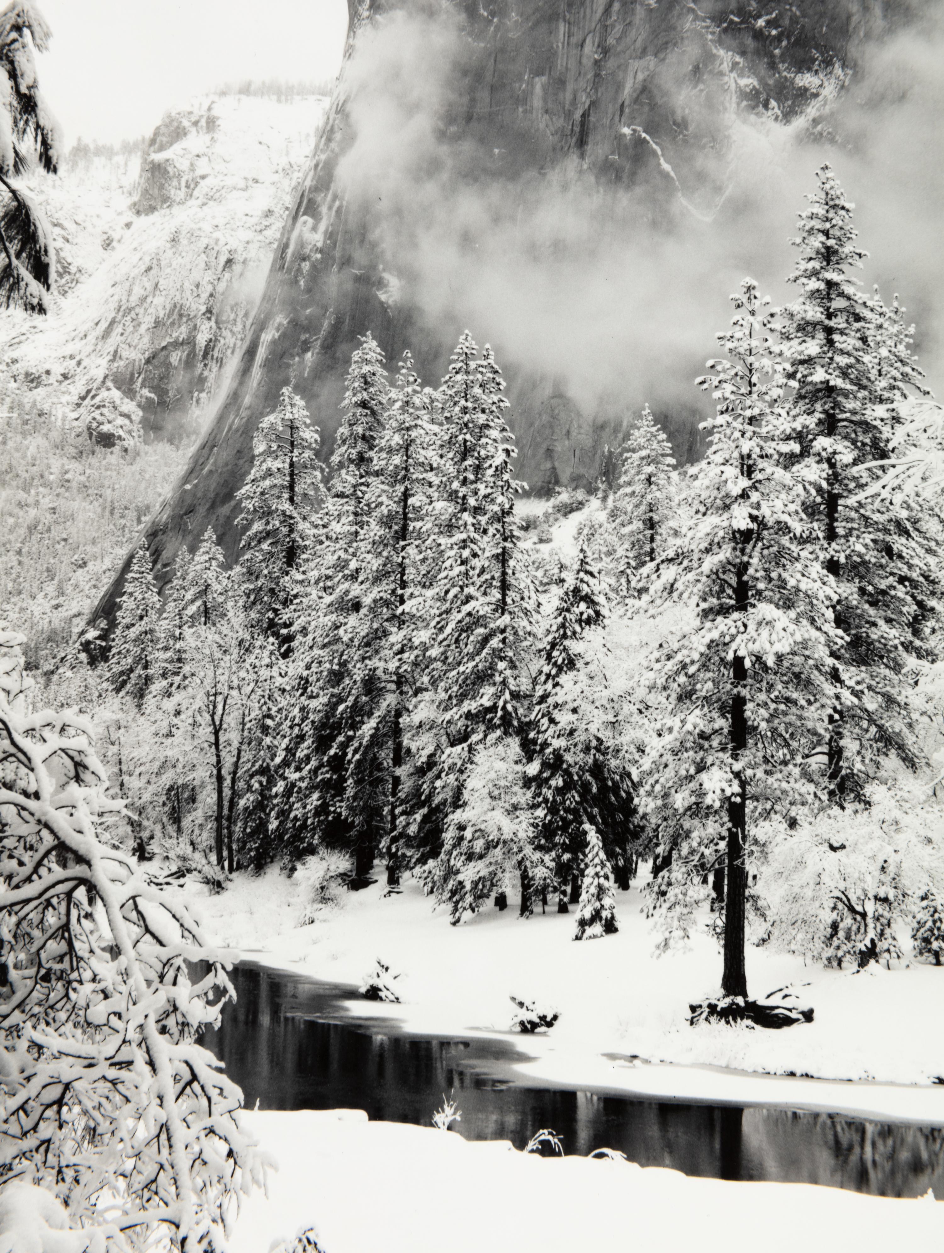 Ansel Adams (1902-1984) El Capitan, Winter, Yosemite National Park, 1948