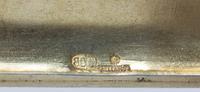 A Russian Silver-Gilt and Guilloche Enamel Cigarette Case, Mark of Grachev with Imperial warrant, St. Petersburg, the lid having a tran