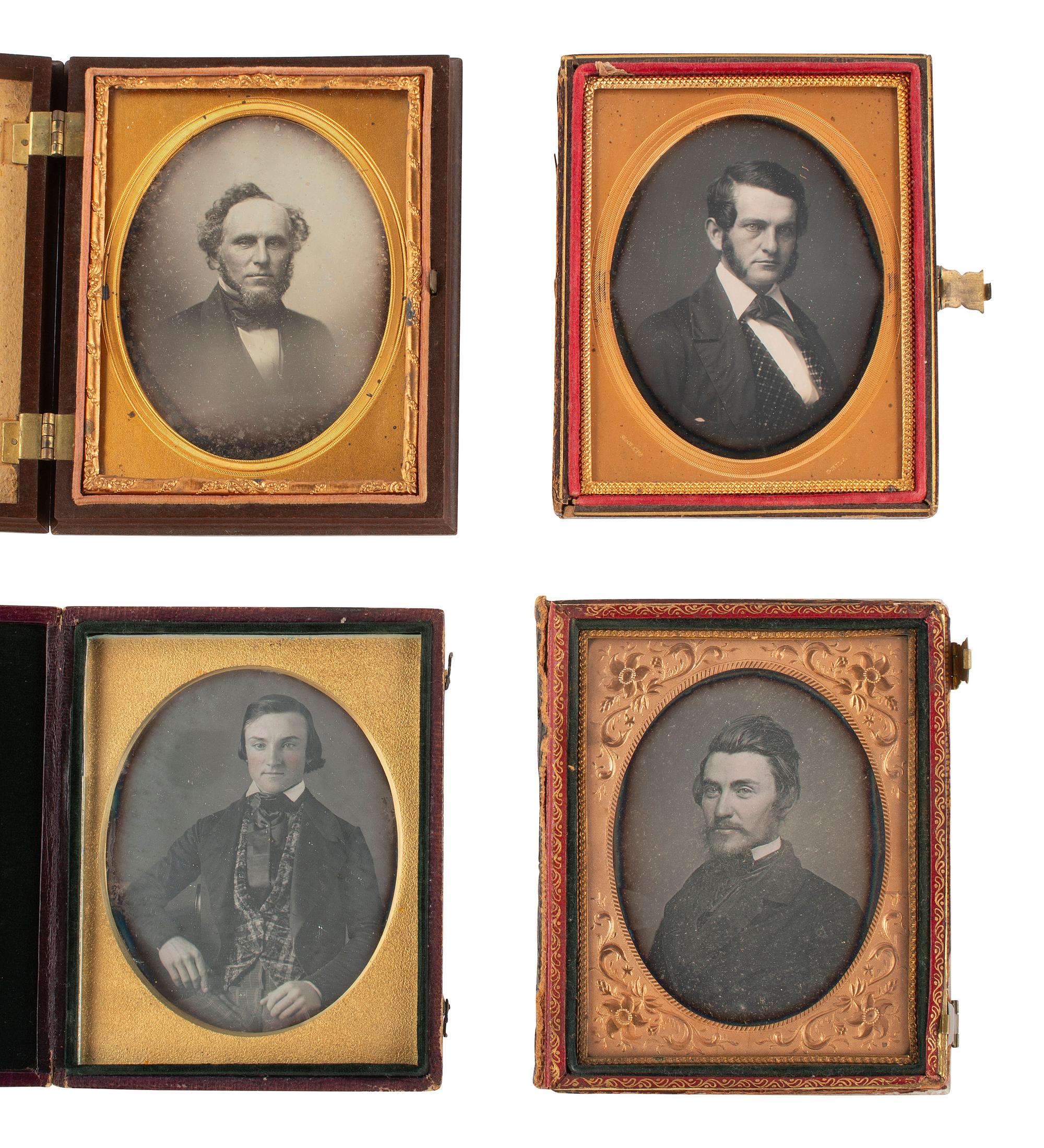 [EARLY PHOTOGRAPHY]. 23 quarter plate daguerreotypes featuring men of varying ages.