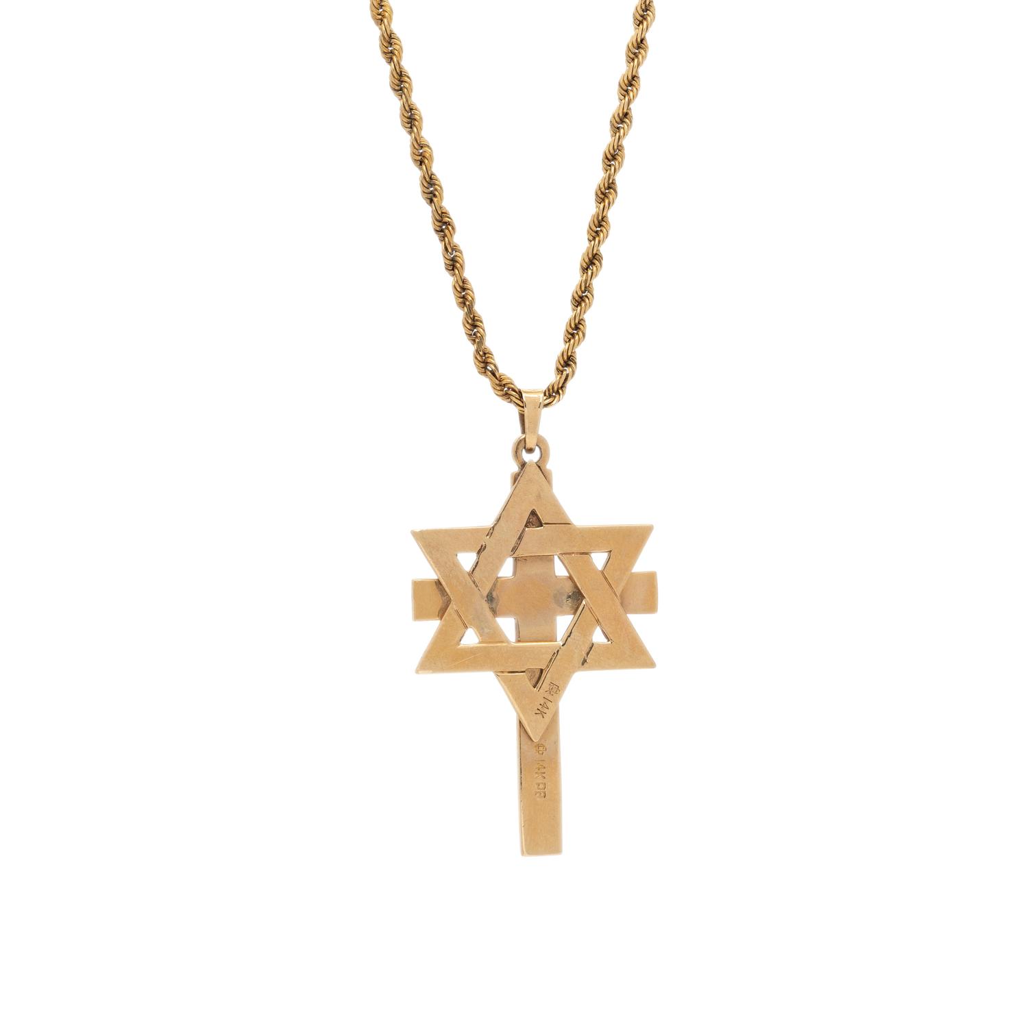 YELLOW GOLD PENDANT NECKLACE