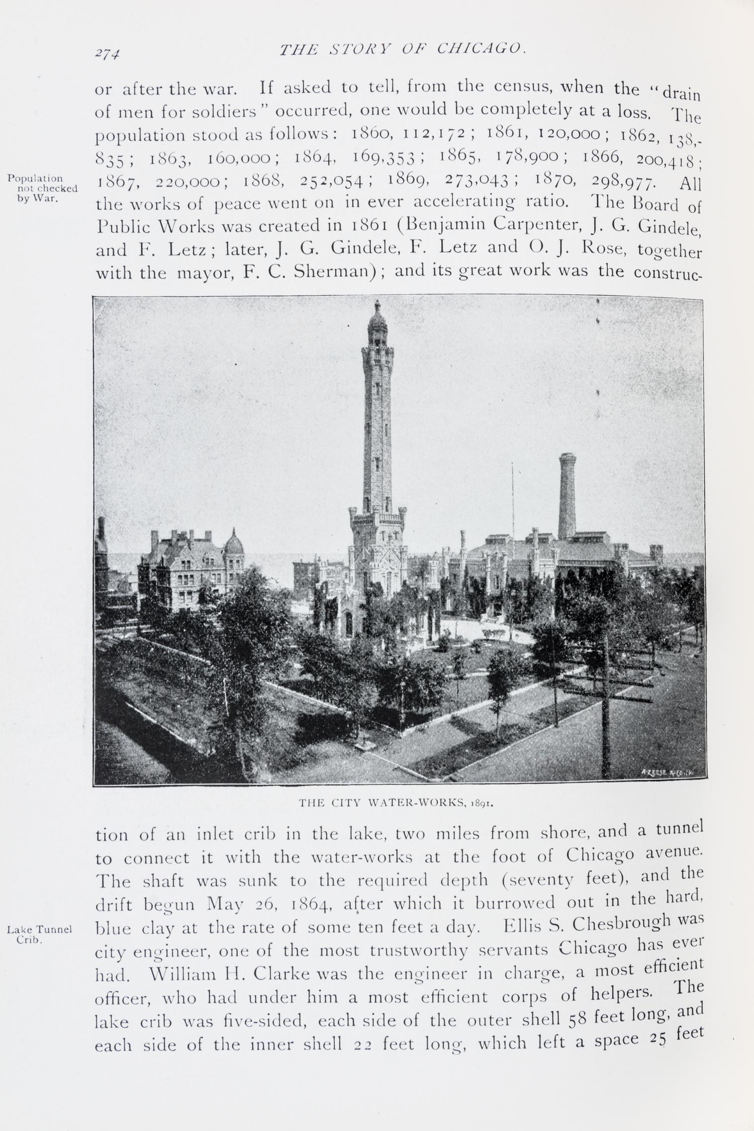 (CHICAGO, HISTORY) KRAUSZ, SIGMUND. A group of four volumes pertaining to Chicago characters.