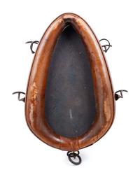 A Metal Mounted Leather Horse Collar