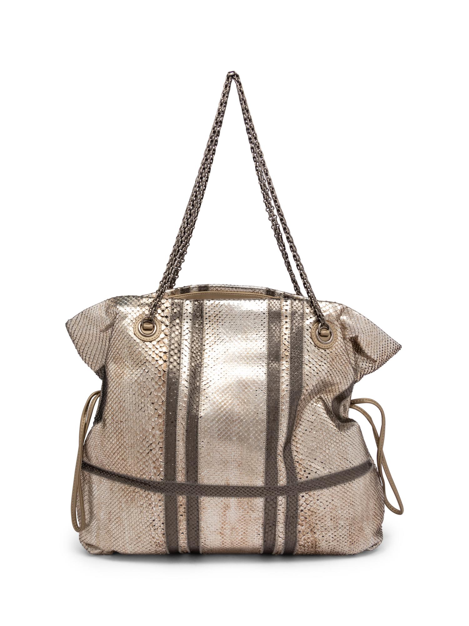 Chanel Metallic Python Shoulder Tote, 2012