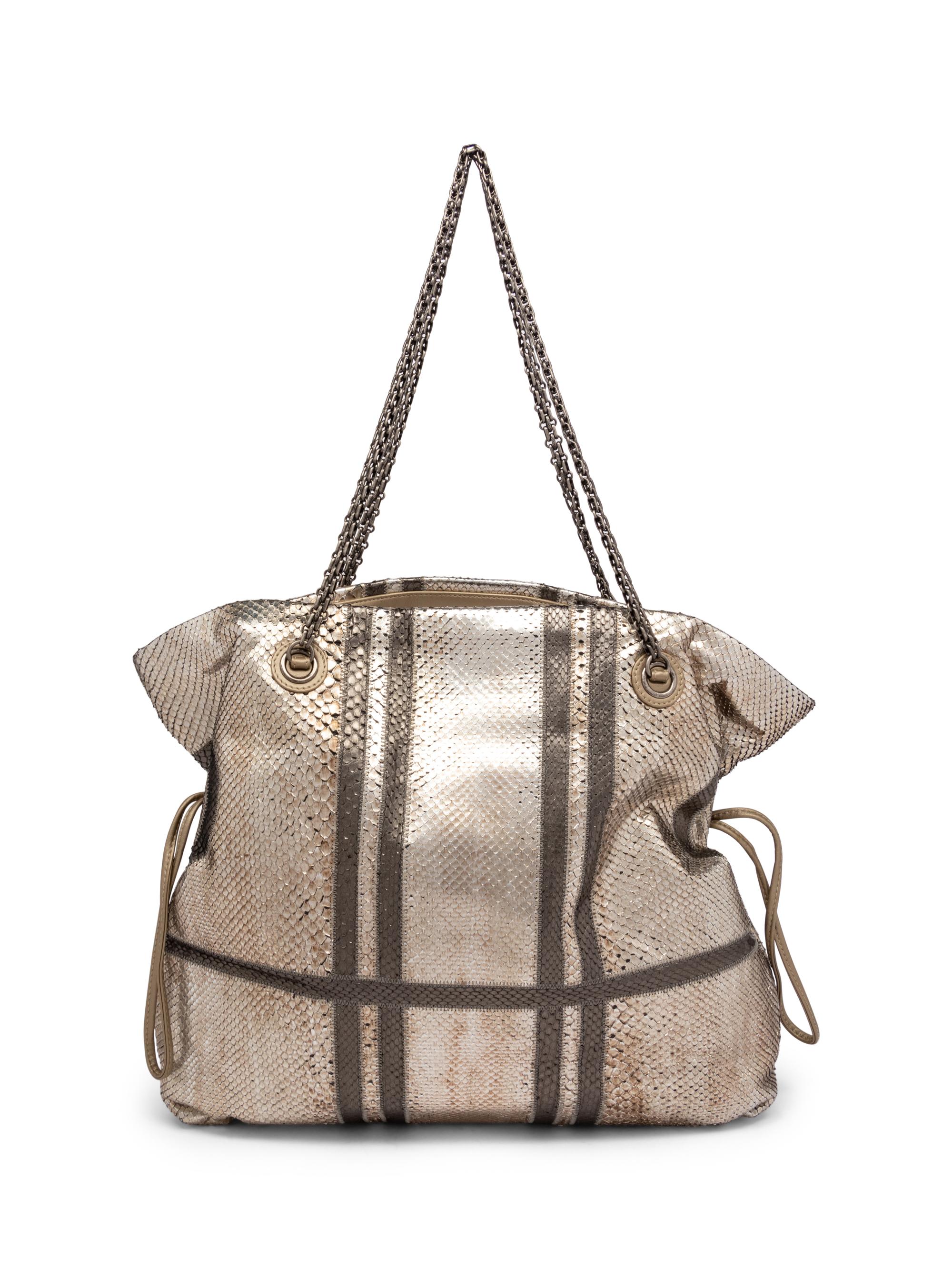 Chanel Metallic Python Shoulder Tote, 2012