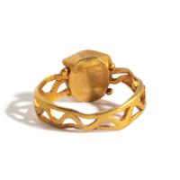 A Byzantine Emerald and Gold Finger Ring