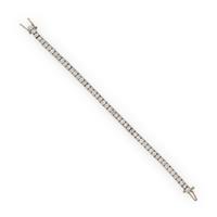 Diamond and Platinum Line Bracelet