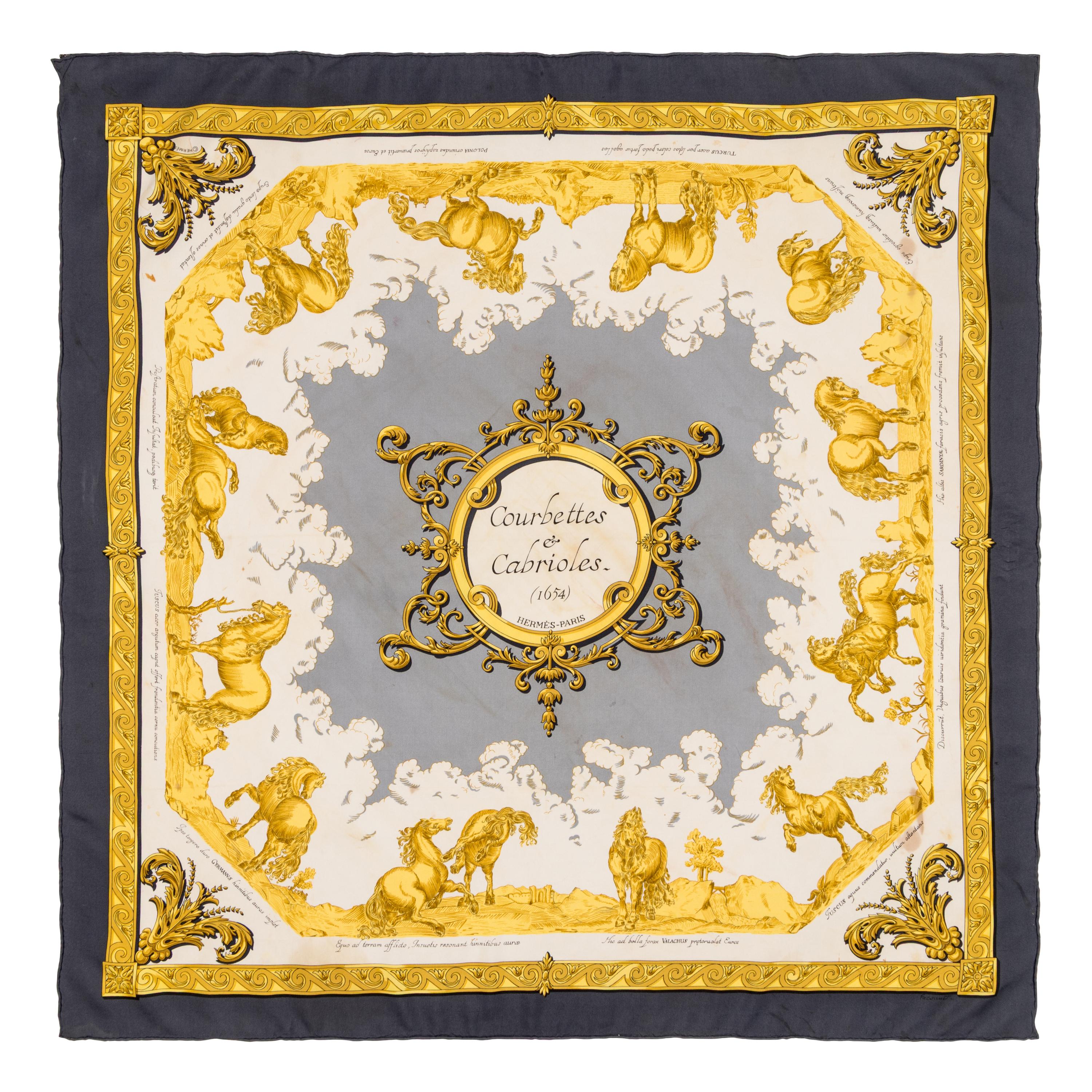 Hermès, Five Silk Scarves 90