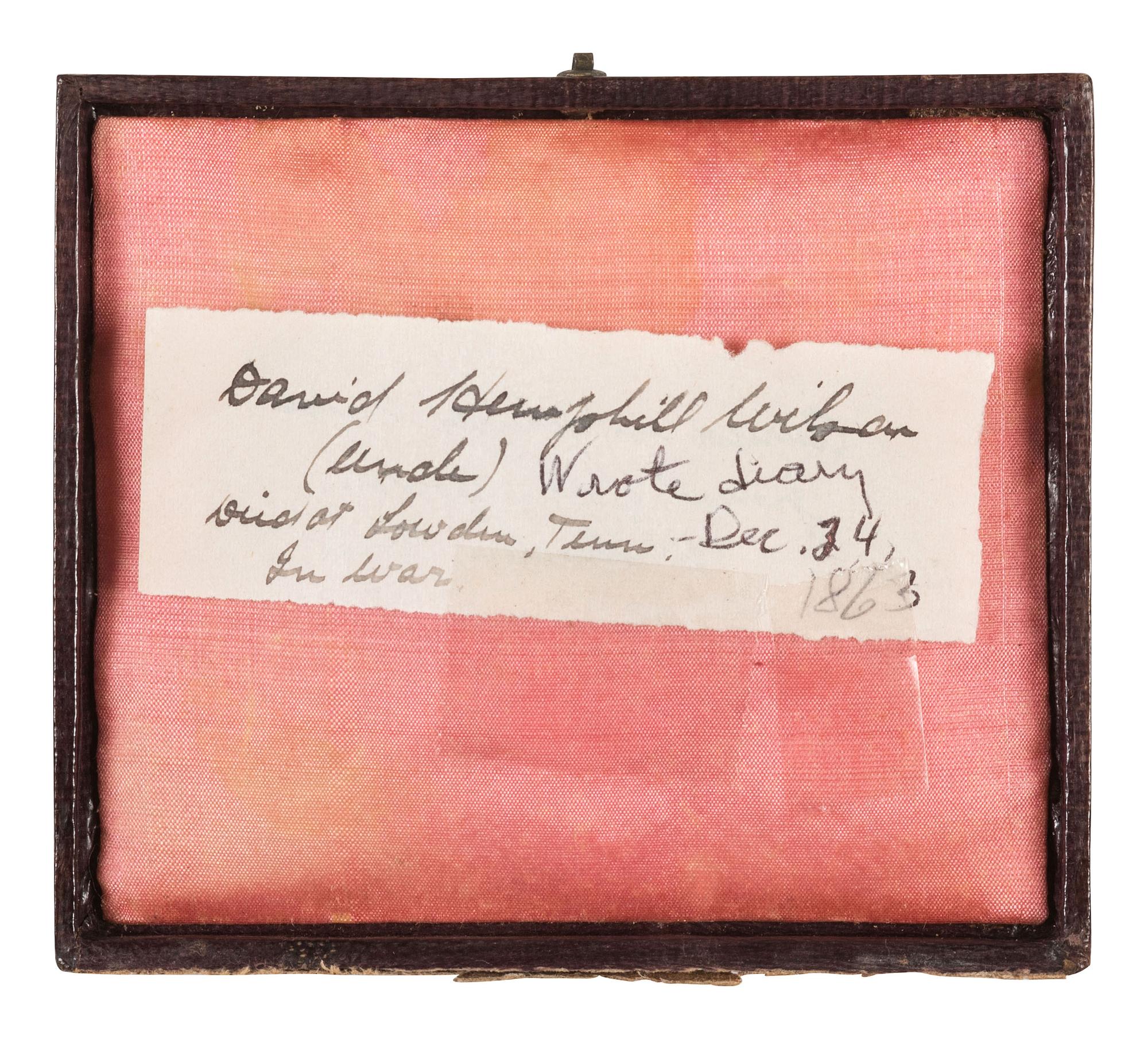 [CIVIL WAR]. Civil War archive of Ordnance Sgt. David H. Wilson (1831-1863), Co. F, 6th South Carolina Infantry, including war-date letters, diary, and photographs.