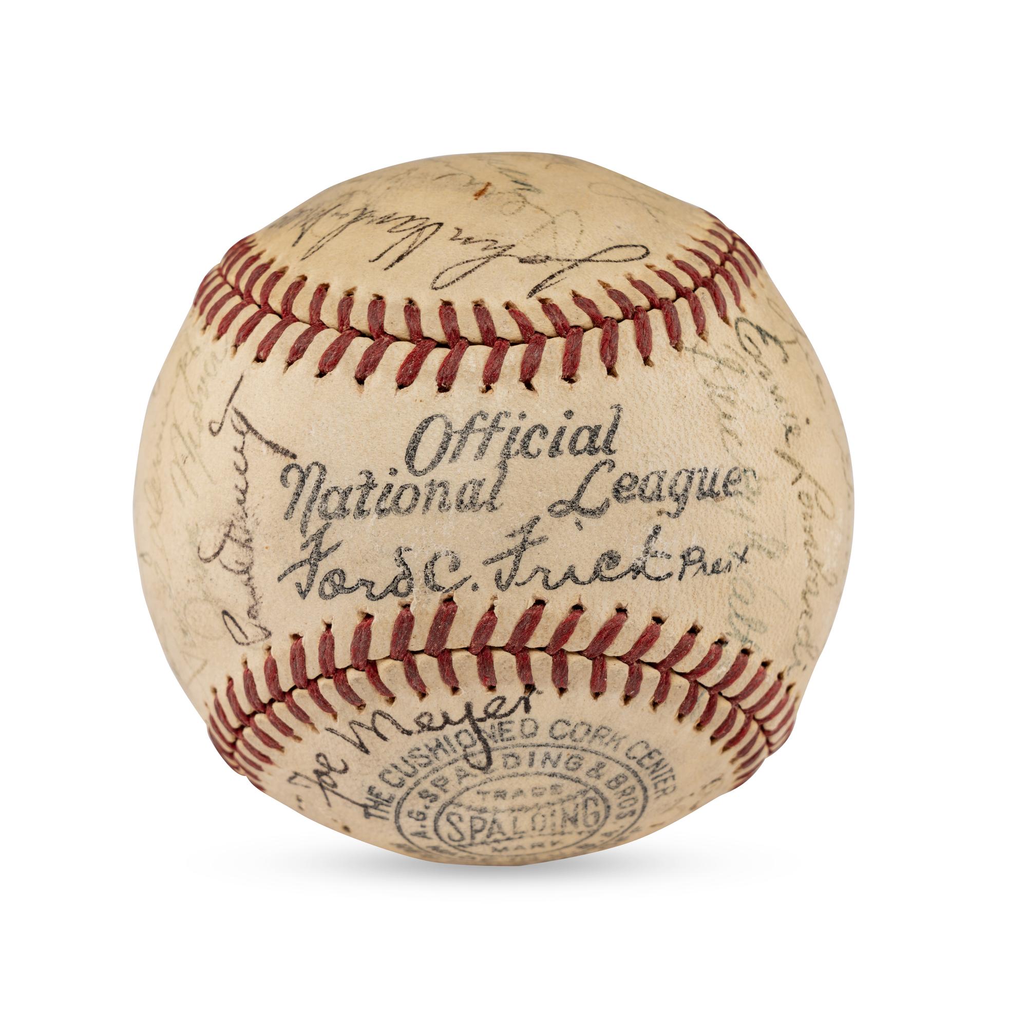 A 1938 Cincinatti Reds Team Signed Autograph Baseball (Beckett Authentication Services)