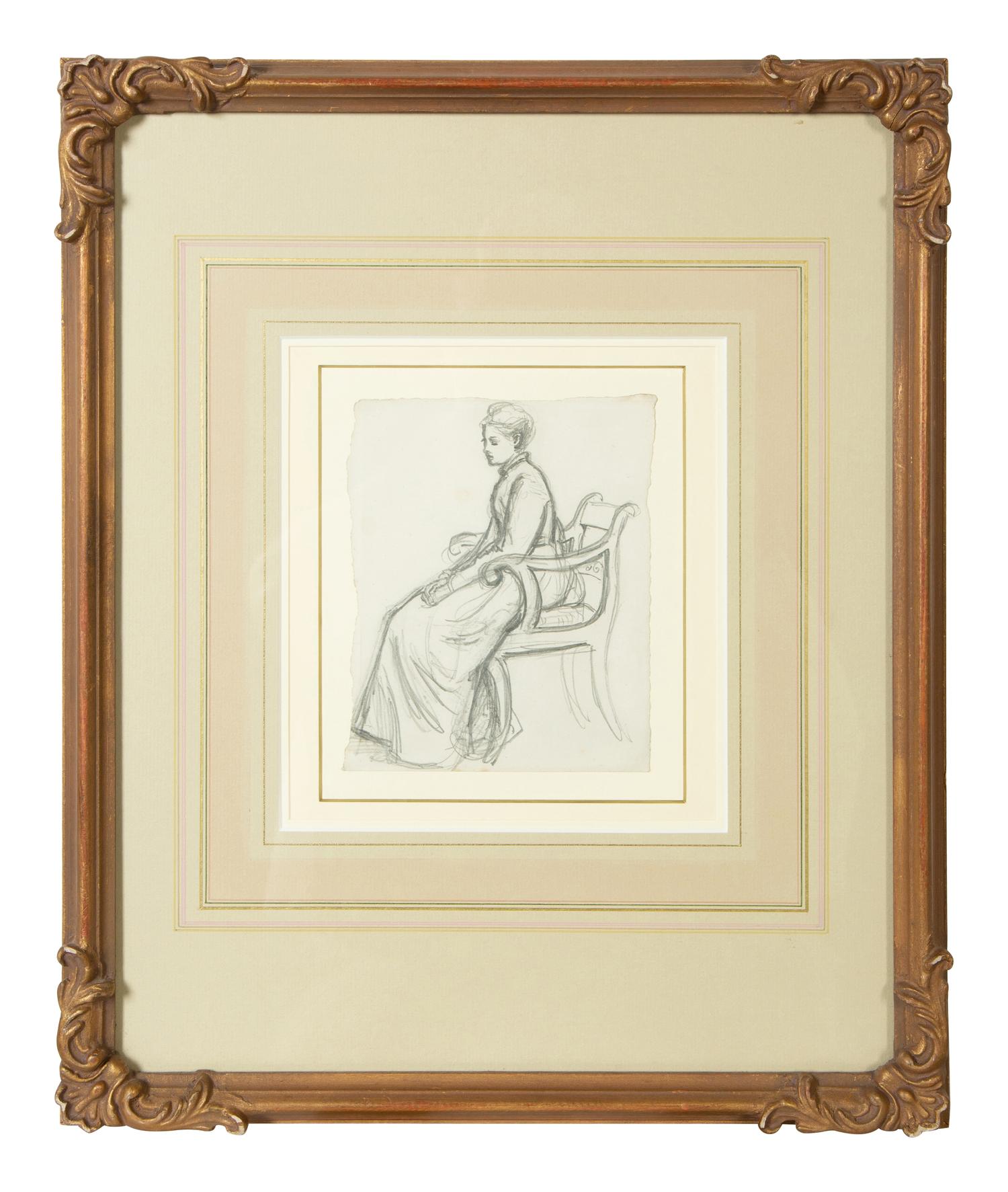 Contemplation , circa 1870s