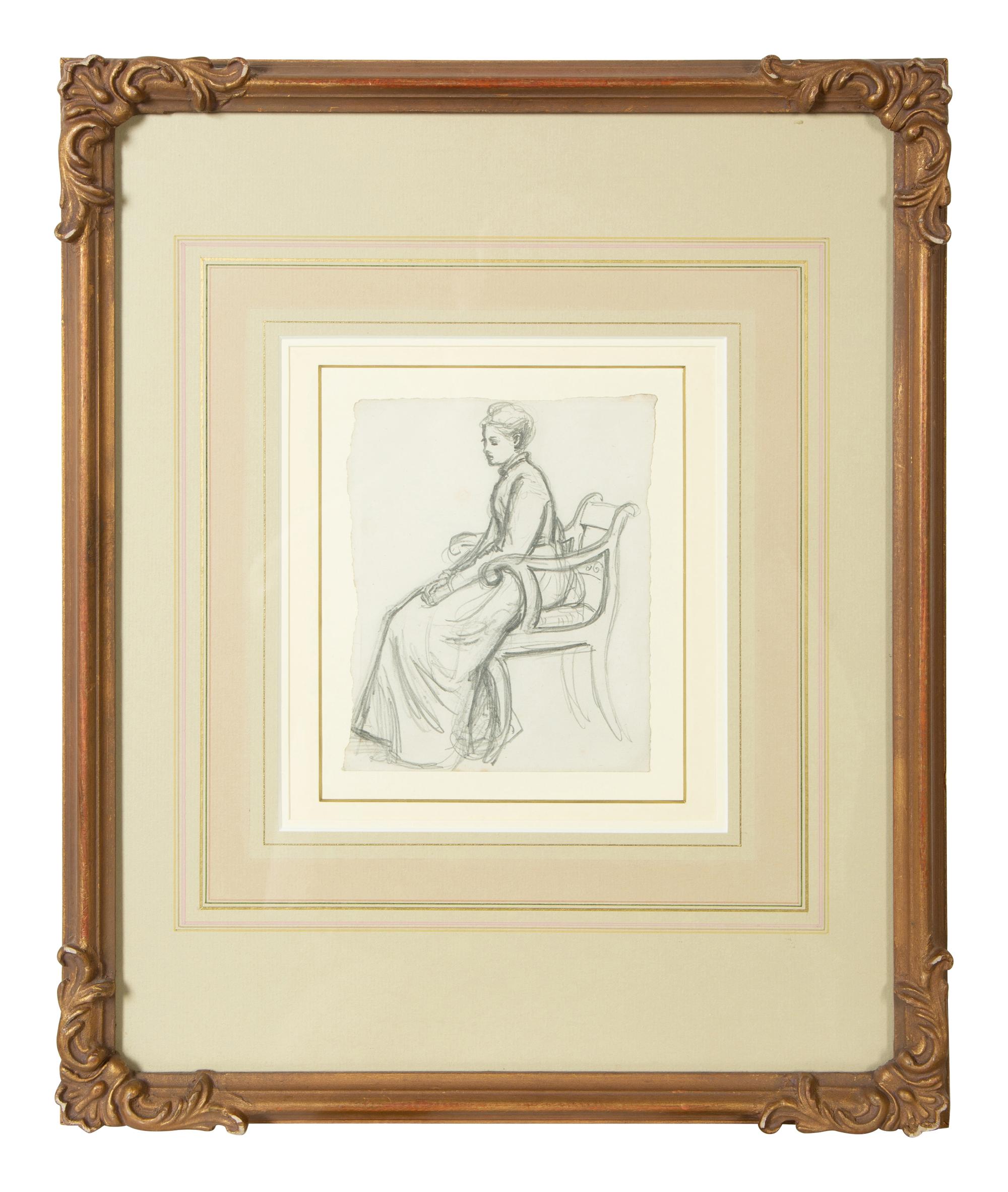 Contemplation , circa 1870s