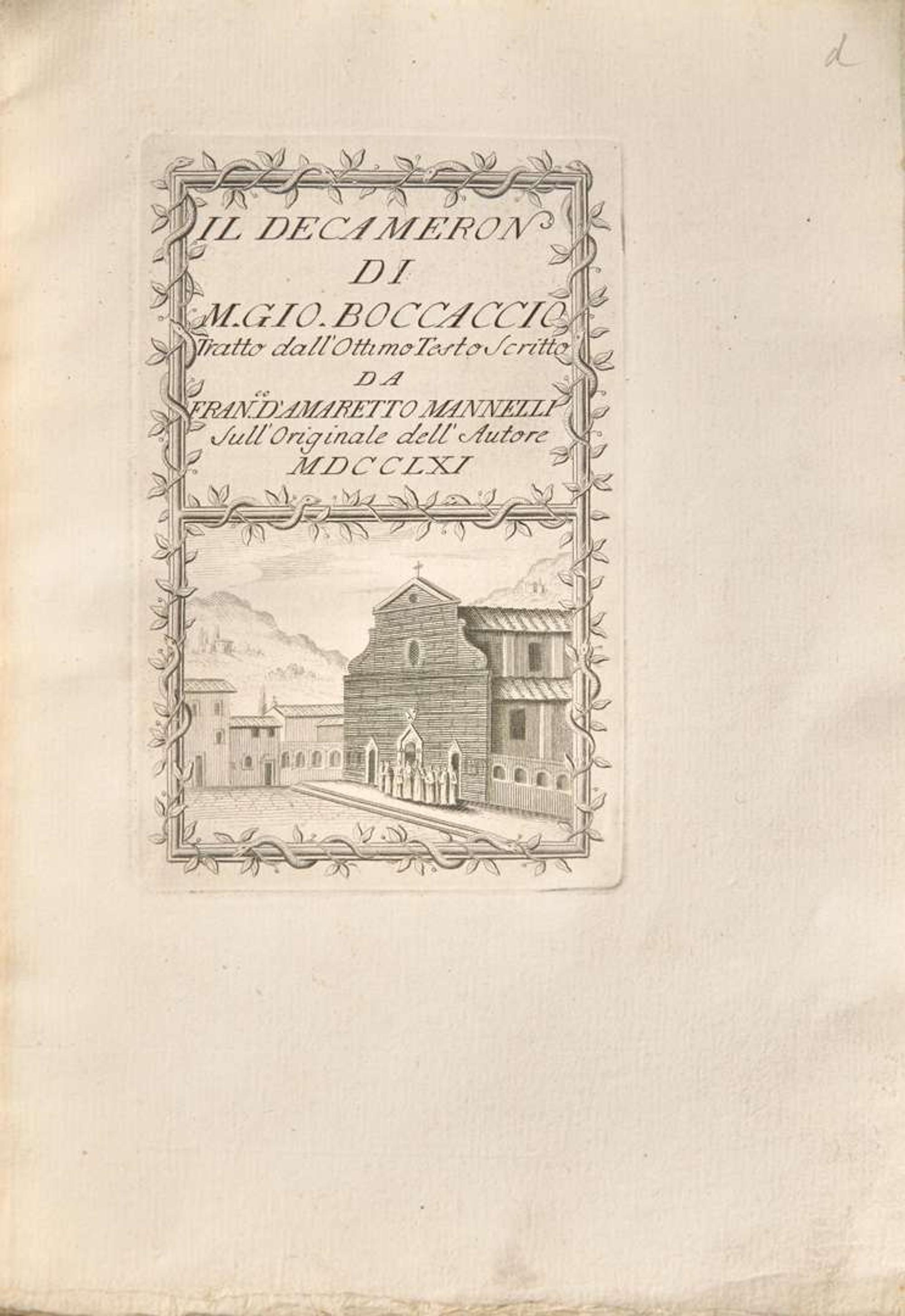 [Literature] Boccaccio, Giovanni: Group of 12 Works