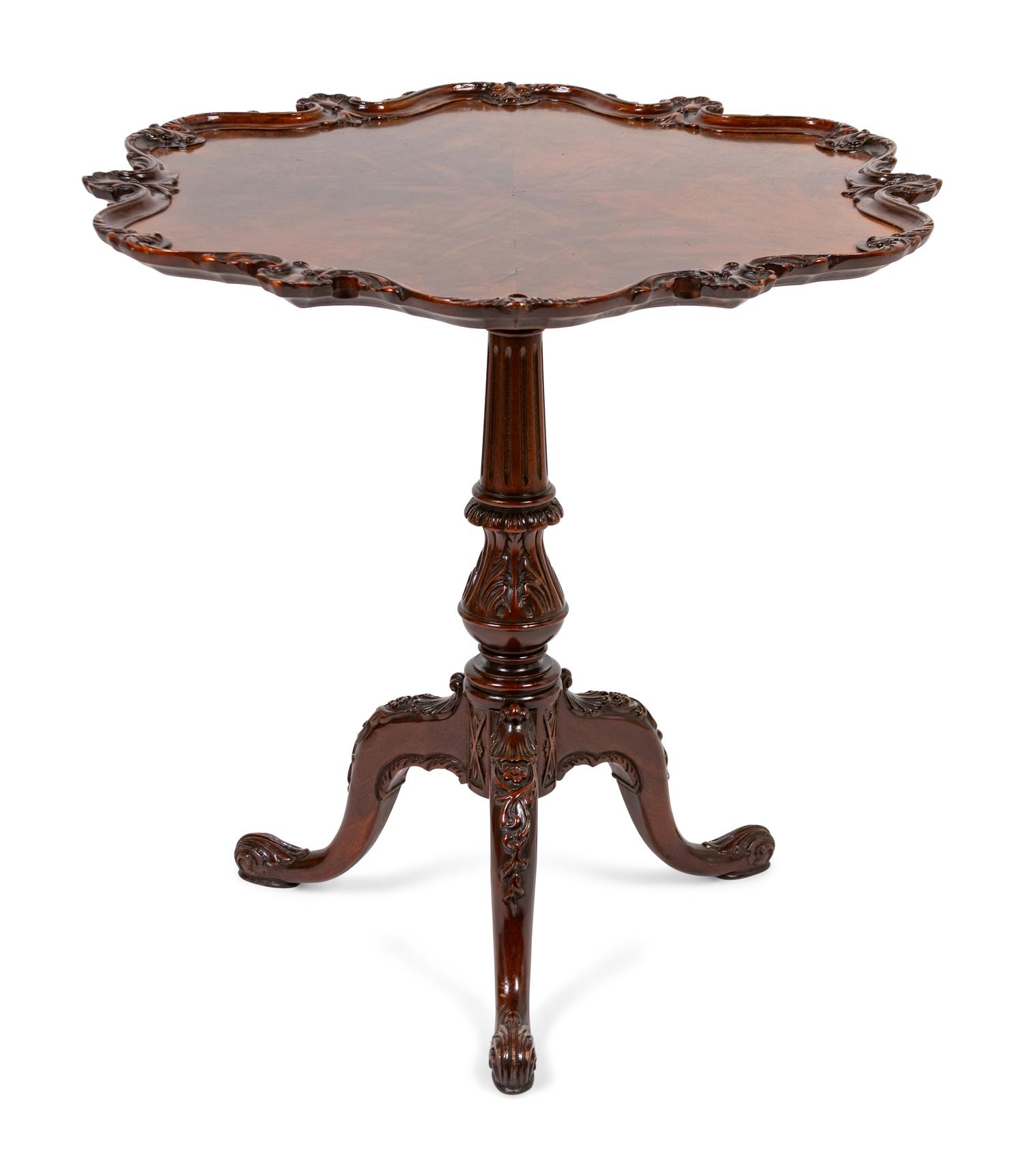 A George III Style Mahogany Tea Table