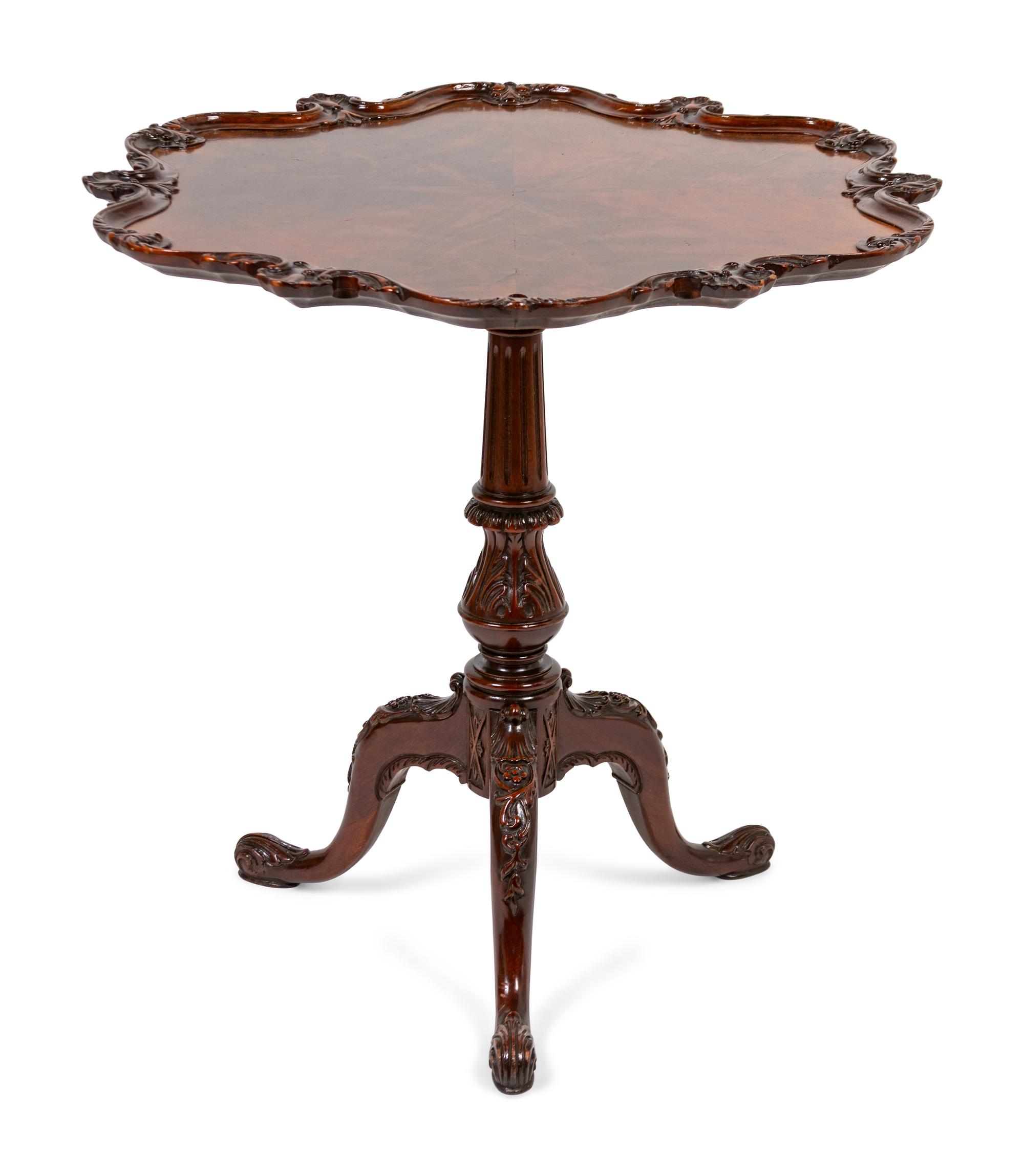 A George III Style Mahogany Tea Table