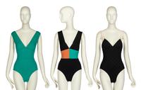 Three Designer Swimsuits: Two Hermès Bathing Suits, One Chanel Bathing Suit
