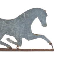 A Sheet Tin and Iron Running Horse Weathervane