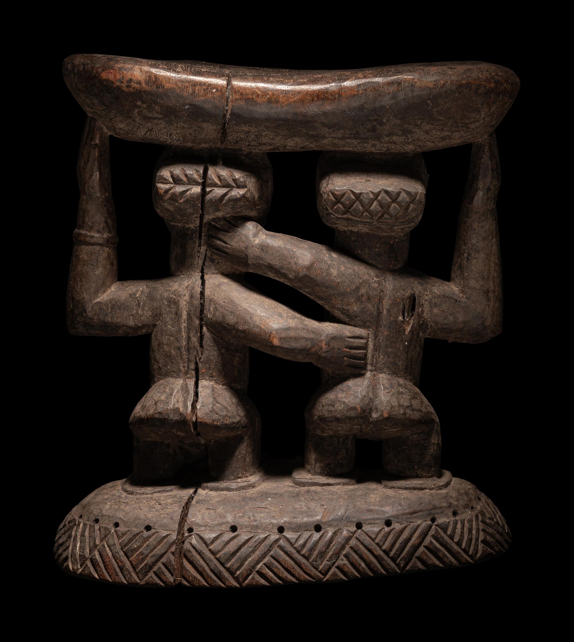 A Baule Wood Stool