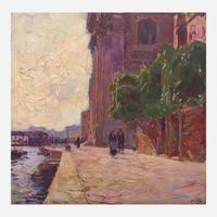 Carl Moll (Austrian, 1861–1945) Venedig, Zattere (Venice)