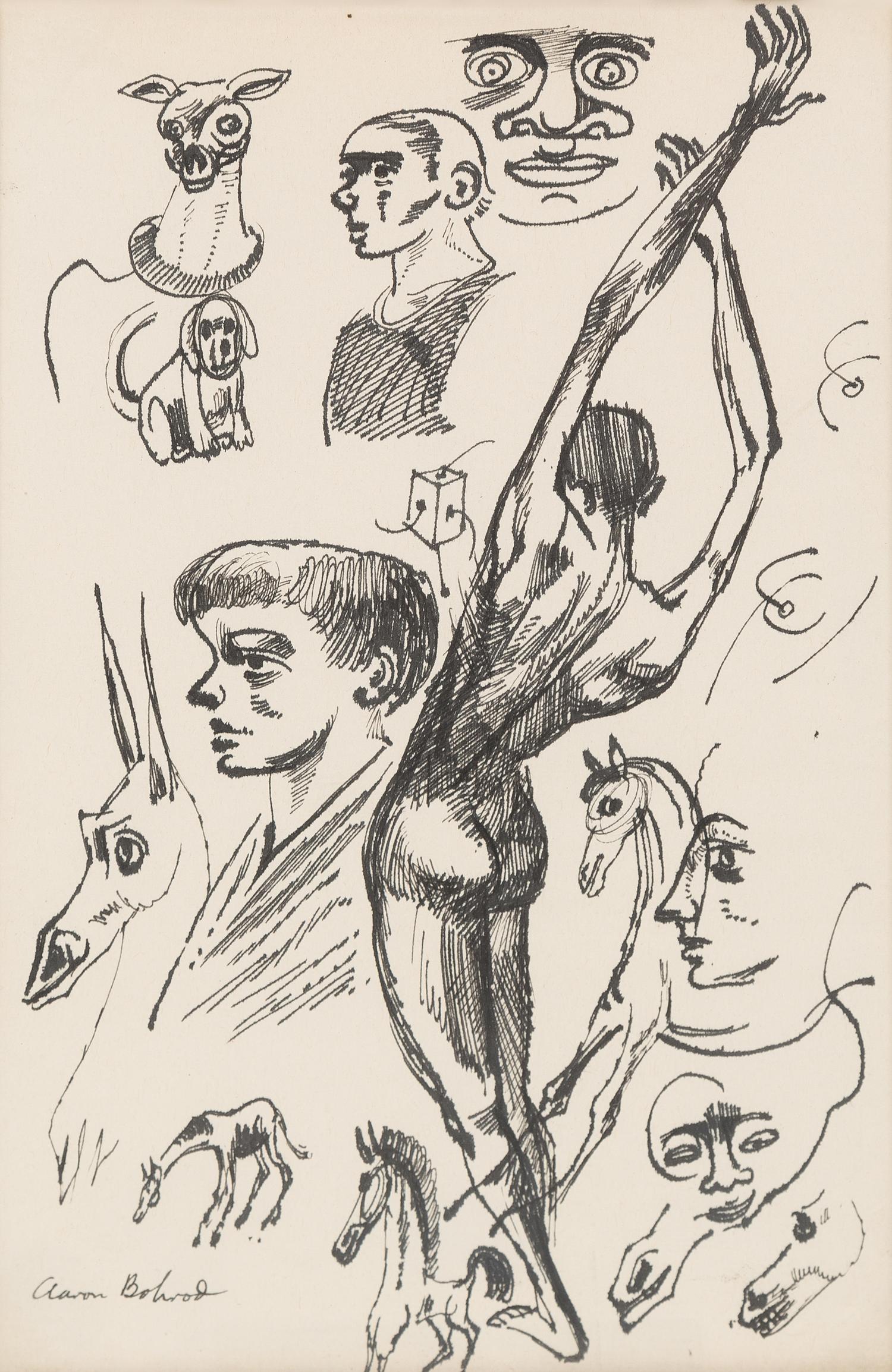 Aaron Bohrod, (American, 1907-1992), Untitled (Figure Study)