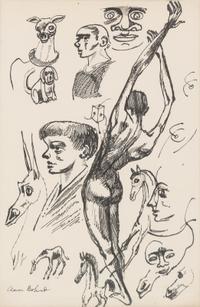 Aaron Bohrod, (American, 1907-1992), Untitled (Figure Study)