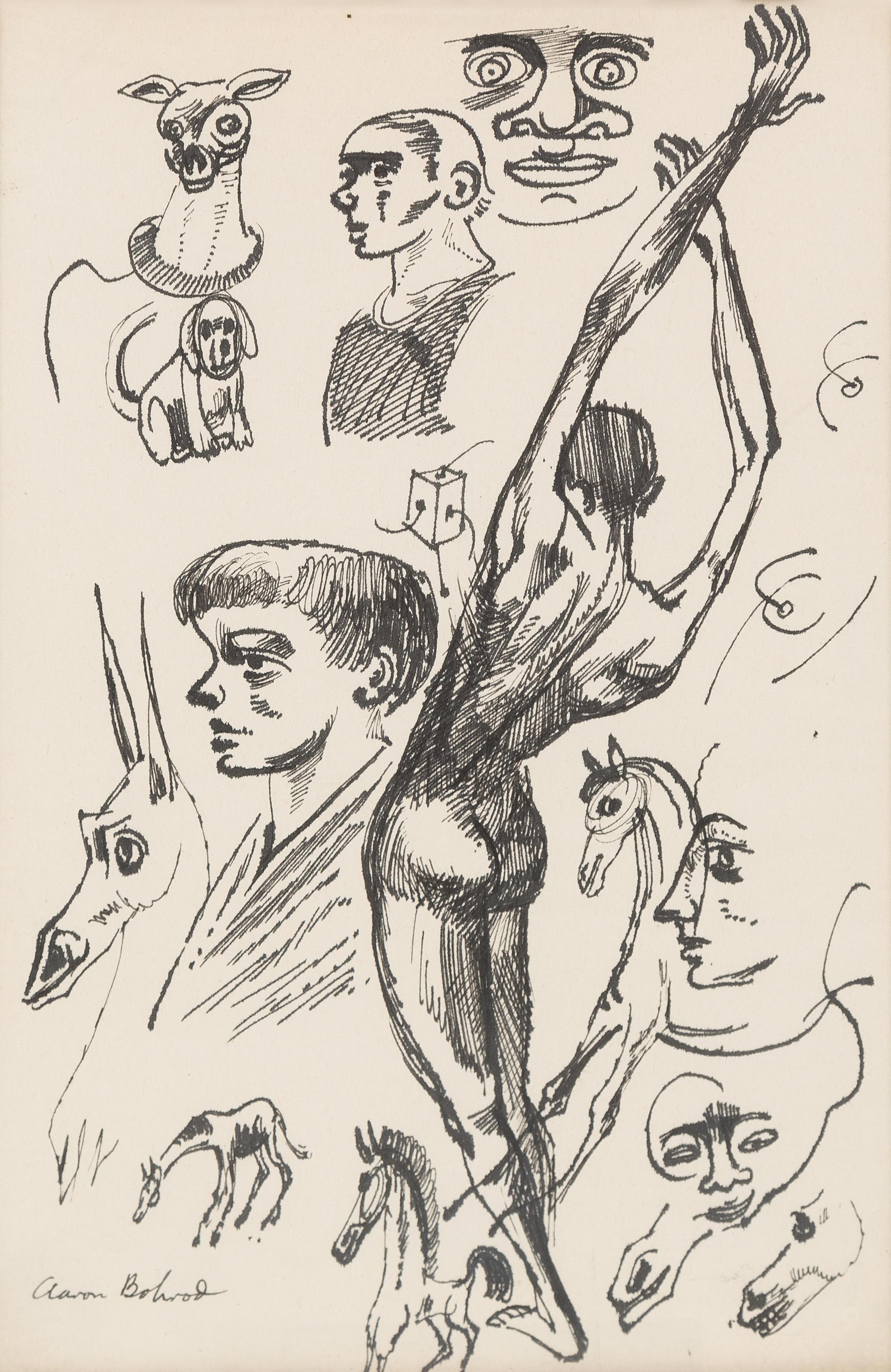 Aaron Bohrod, (American, 1907-1992), Untitled (Figure Study)
