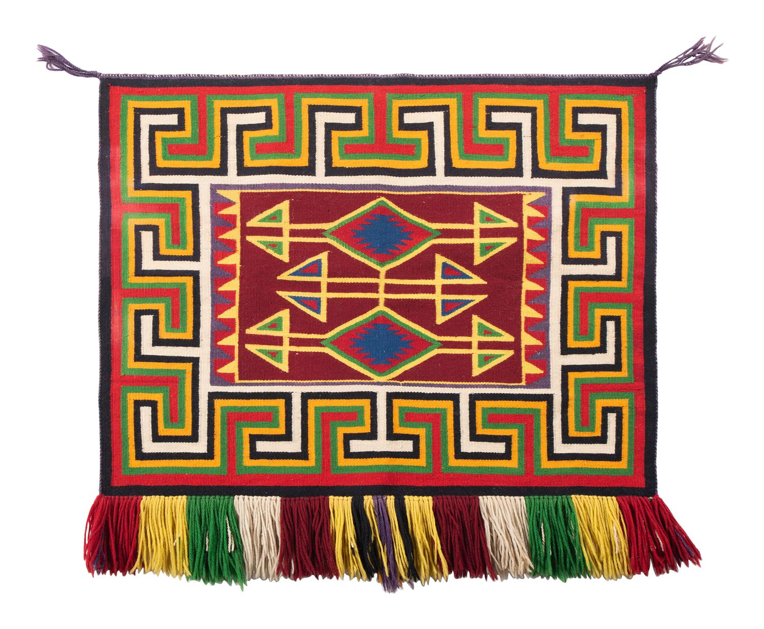 Navajo Germantown Sunday Saddle Blanket