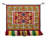 Navajo Germantown Sunday Saddle Blanket