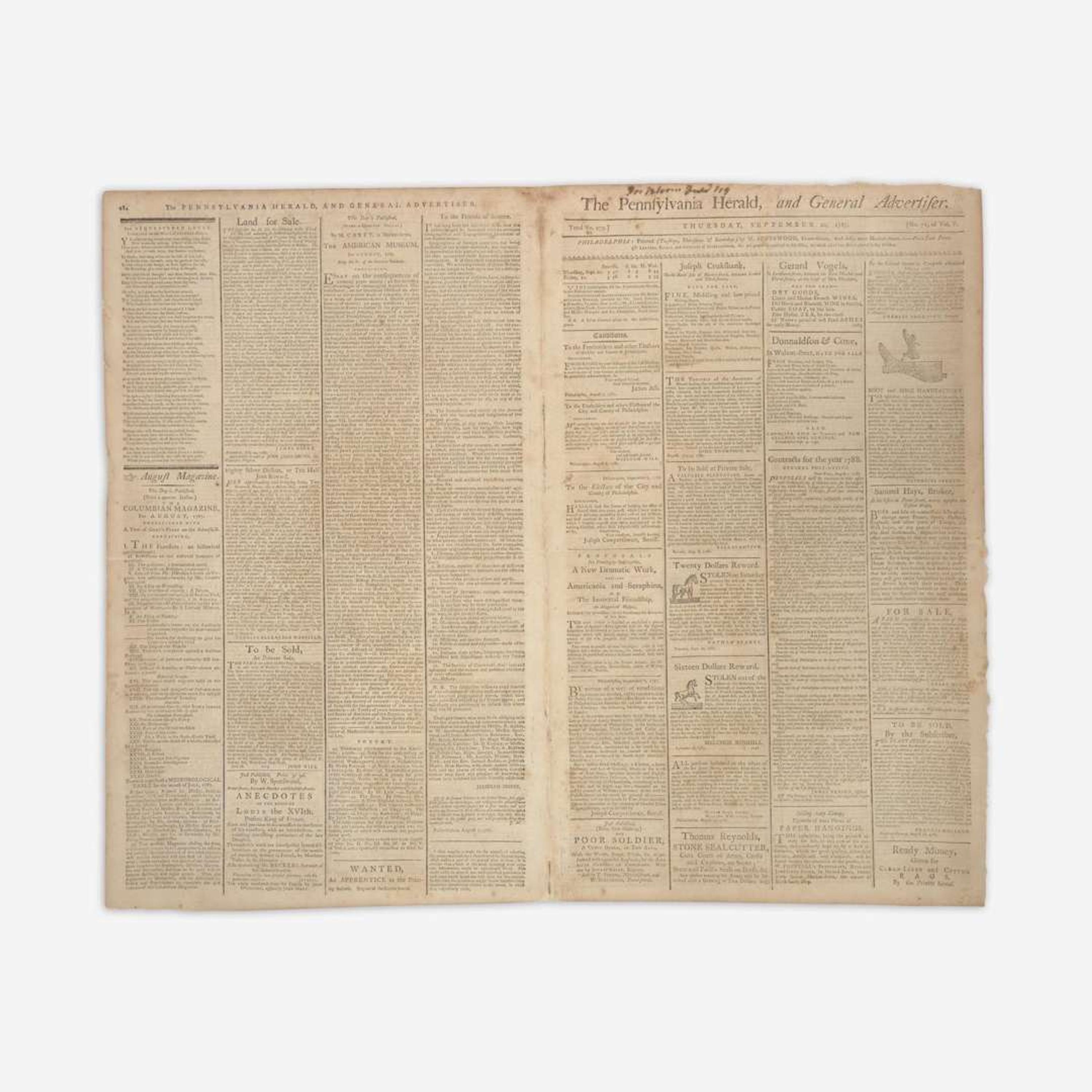 [United States Constitution] The Pennsylvania Herald, and General Advertiser