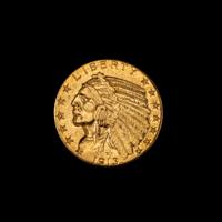 A United States 1913 Indian Head $5 Gold Coin