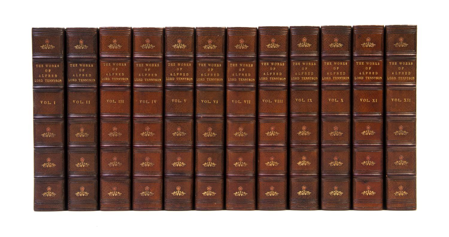 (COLLECTED WORKS) TENNYSON, ALFRED LORD. Works. Boston, (1895). 12 vols. Edition de Grand Luxe.