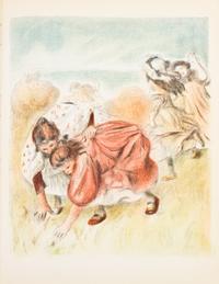 (GRAPHIC ART) Four books pertaining to Chagall, Picasso, Renoir and Miro.