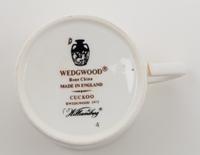 A Set of Wedgwood Cuckoo Porcelain Demitasse Cups and Saucers