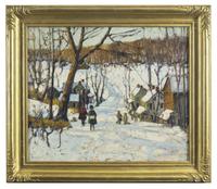 Village in Winter , 1928
