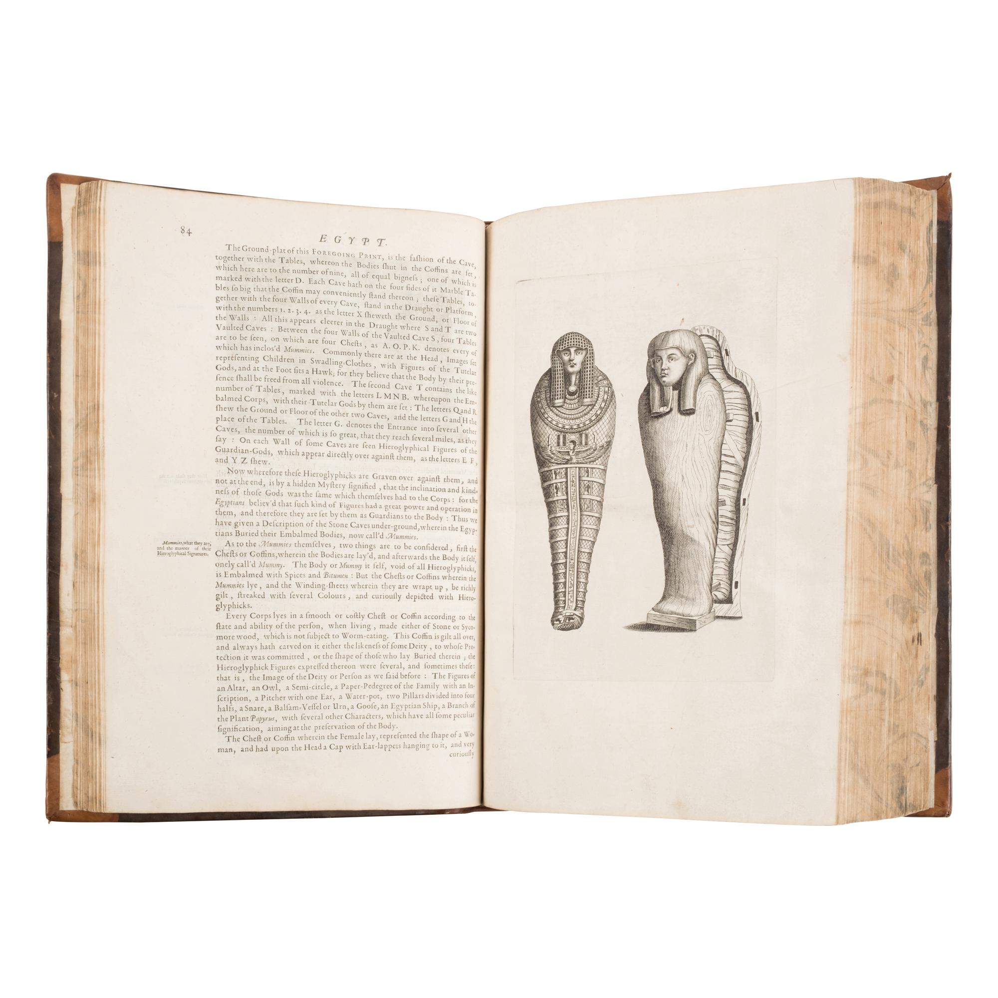 [Travel & Exploration]. Ogilby, John (1600-1676). Africa: Being an Accurate Description of the Regions of Aegypt, Barbary, Lybia, and Billedulgerid . London: Thomas Johnson for the author, 1670.