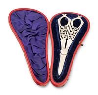 A Pair of Victorian Silver Needlework Scissors