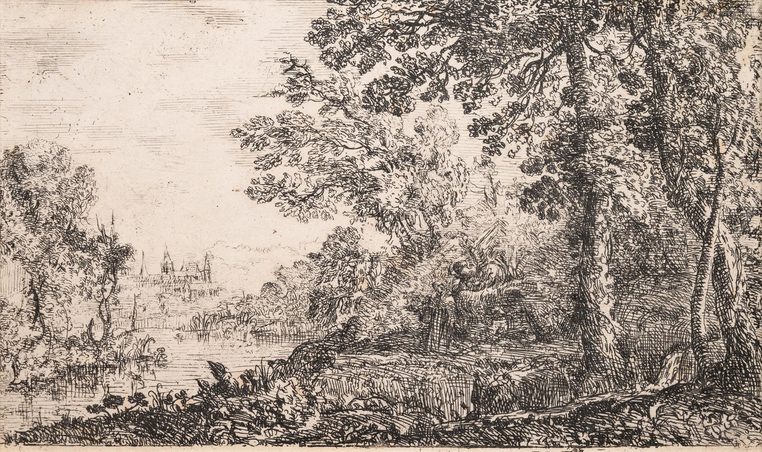 A group of four prints ( Berger et bergere conversant; L'Apparition; Le Fuite en Egypte; Les trois chevres )