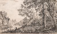 A group of four prints ( Berger et bergere conversant; L'Apparition; Le Fuite en Egypte; Les trois chevres )