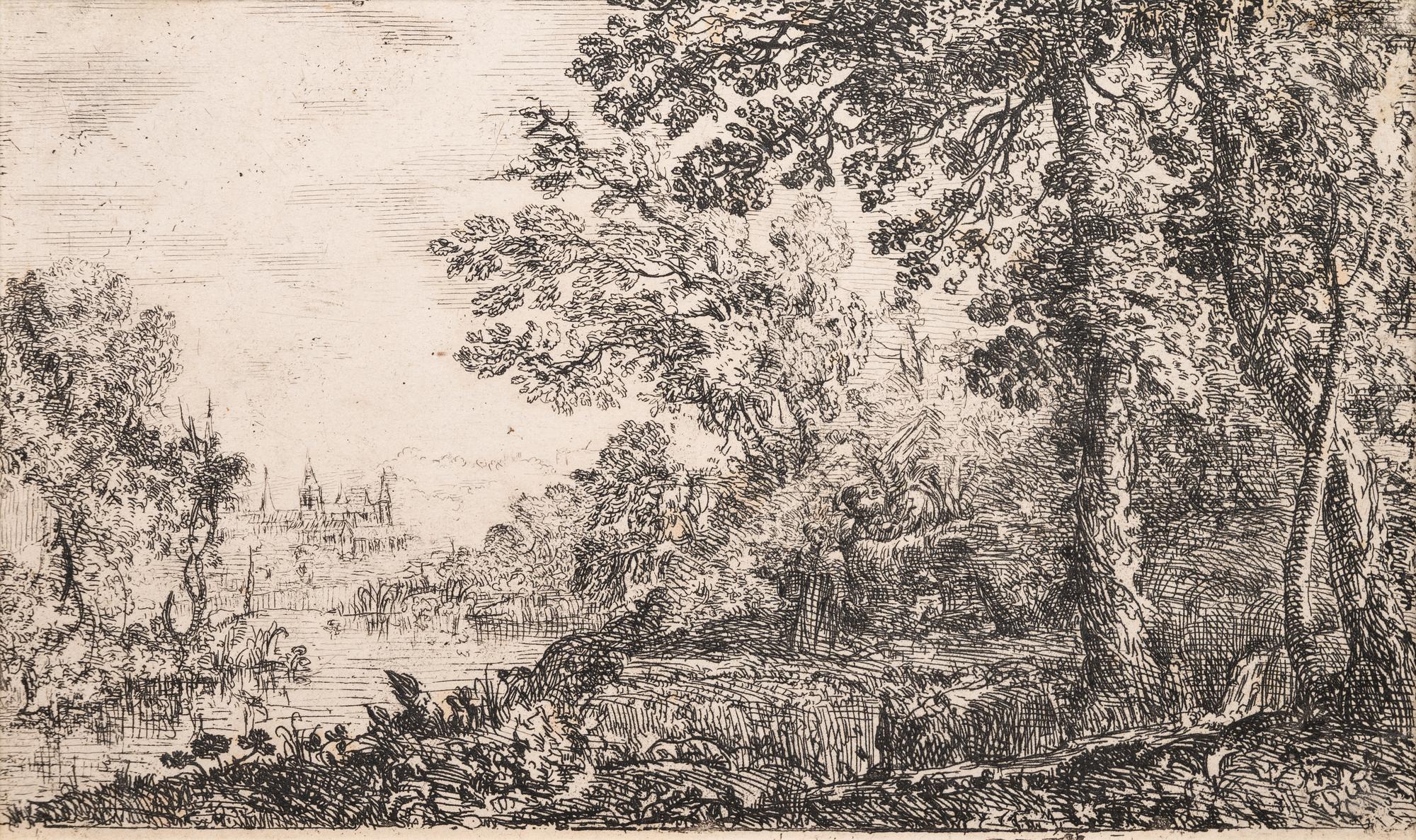 A group of four prints ( Berger et bergere conversant; L'Apparition; Le Fuite en Egypte; Les trois chevres )