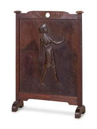 Egyptian Revival Firescreen, c. 1900