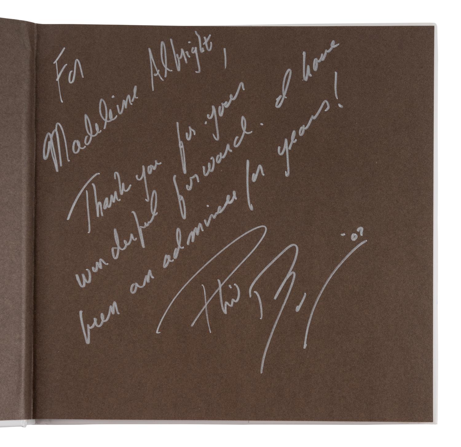 WOMEN AND LEADERSHIP A group of 7 works, most FIRST EDITIONS INSCRIBED TO SECRETARY ALBRIGHT: