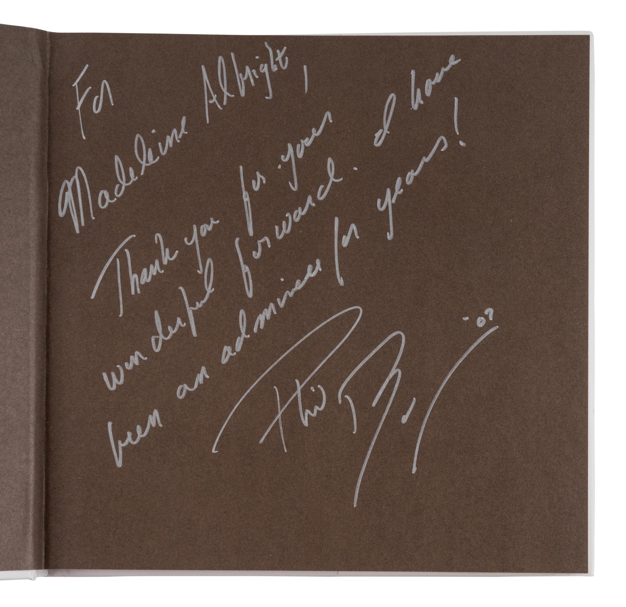WOMEN AND LEADERSHIP A group of 7 works, most FIRST EDITIONS INSCRIBED TO SECRETARY ALBRIGHT: