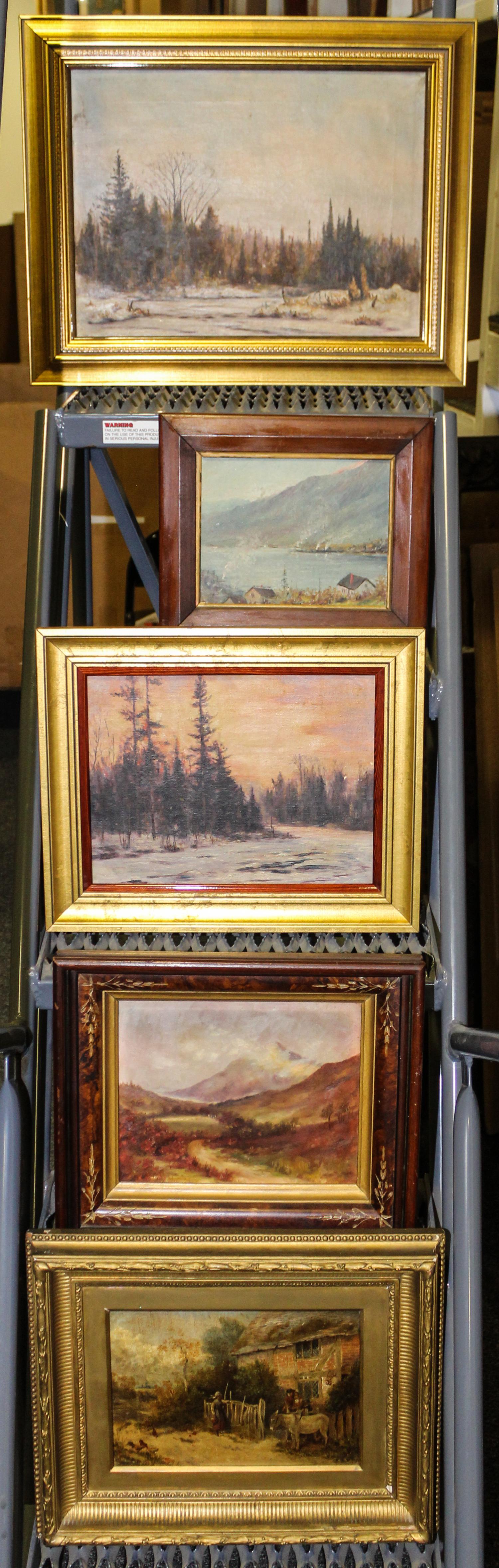 A Group of Five Paintings, (Early 20th century), Landscape Scenes