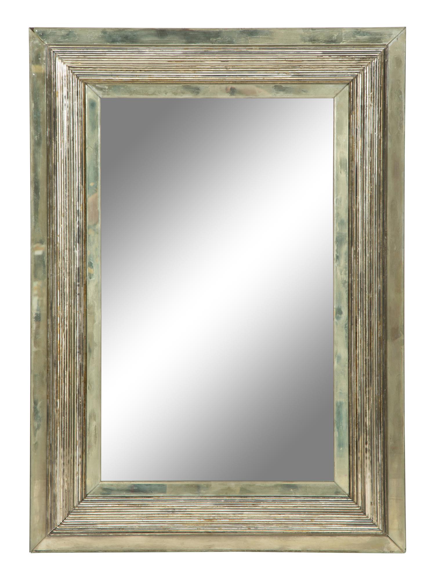 A Silvered Glass Framed Mirror