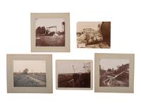 [EARLY PHOTOGRAPHY]. A large collection of 19th and early 20th century photography related to architecture, transportation, and science, including: