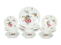 A Reynaud-Limoges Anemones Porcelain Dinner Service