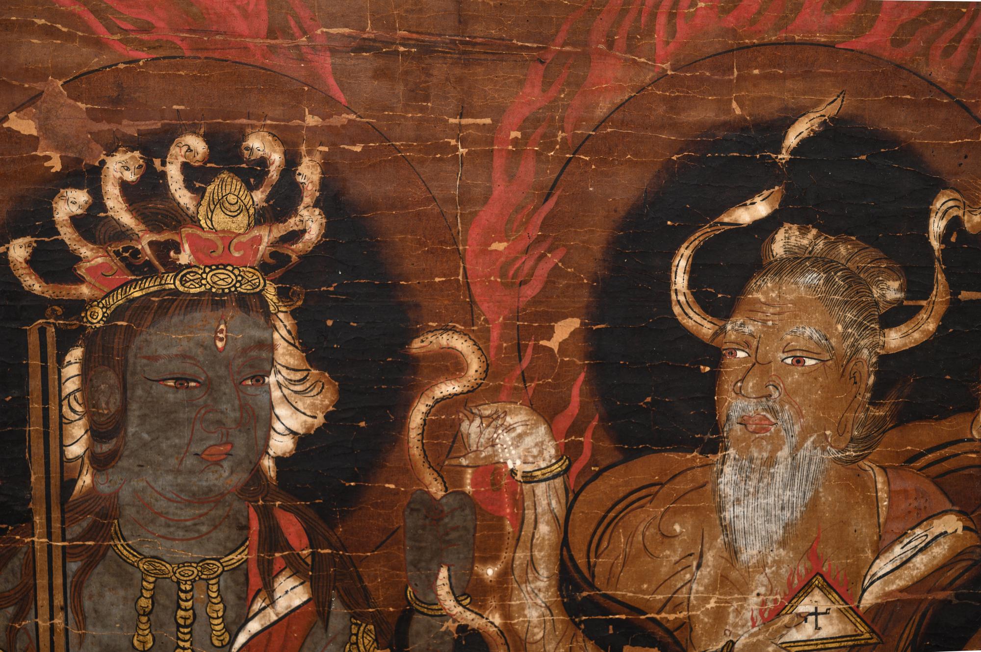 A Set of Six Japanese 'Buddhist' Paintings