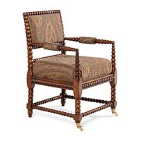 An English Turned Walnut Armchair