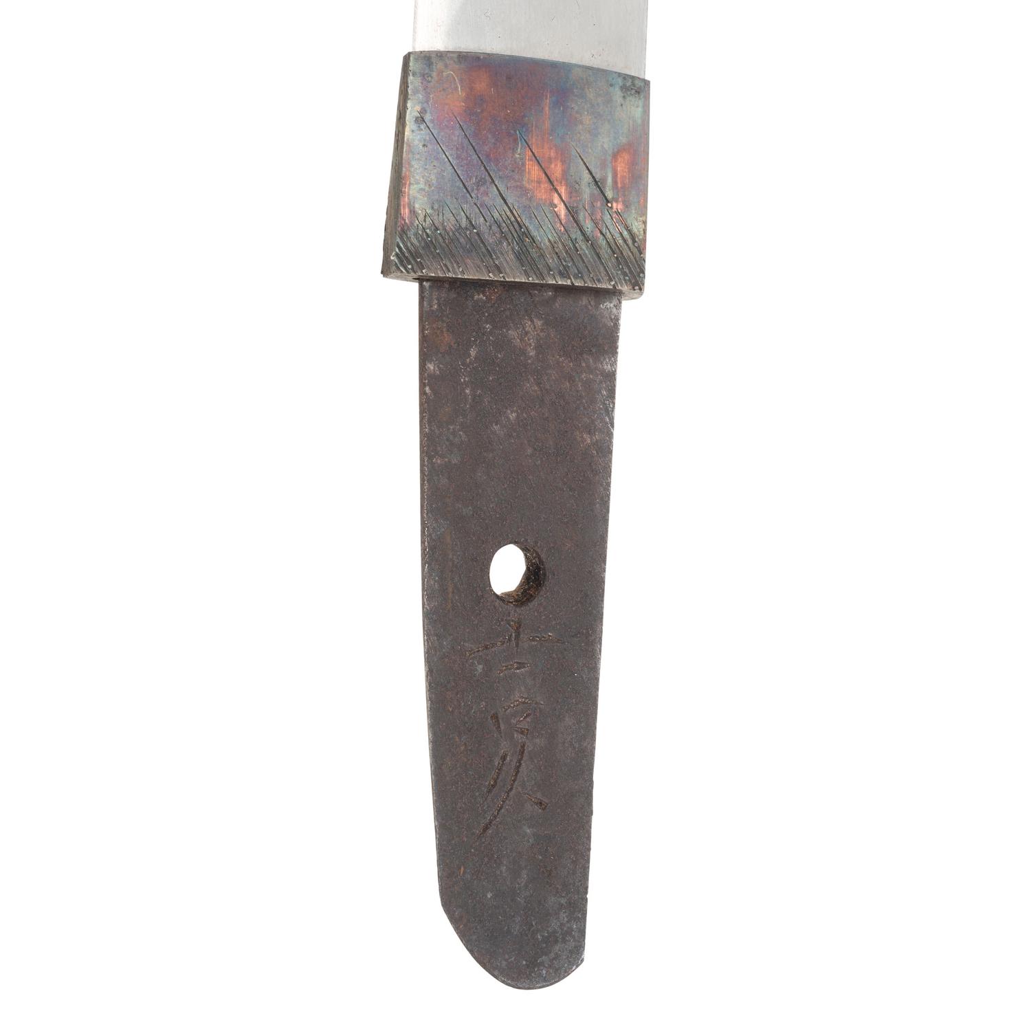 Signed Edo-Period Japanese Tanto with Attractive Mounts, Kogai and Kozuka