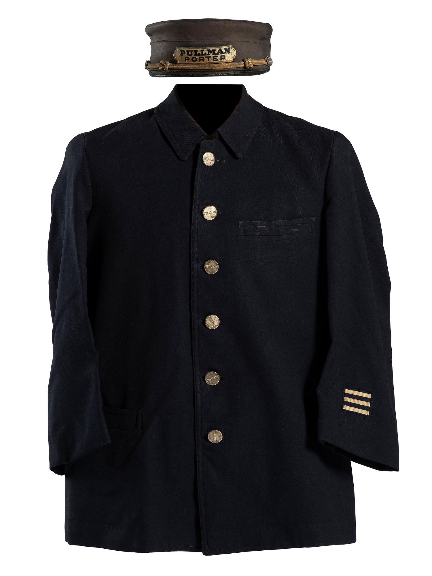 [OCCUPATIONAL]. Pullman Porter uniform jacket and hat.